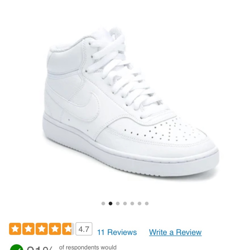 Nike Air Force one high tops size 8. Like new.